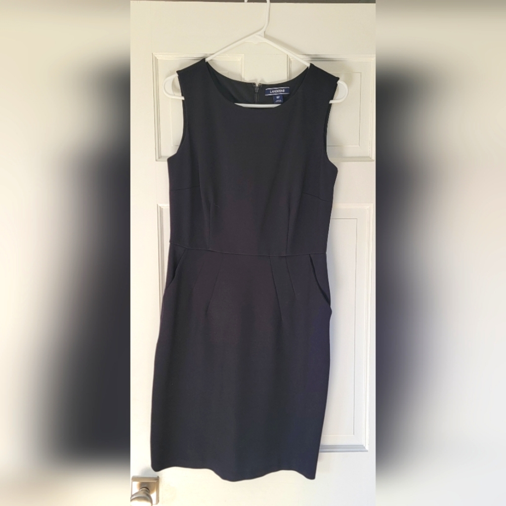 Lands End Ponte Sheath Dress Size 8P